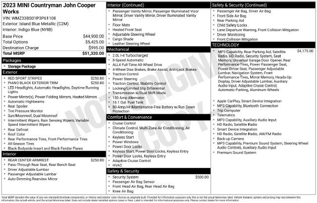 2023 MINI John Cooper Works Countryman Base