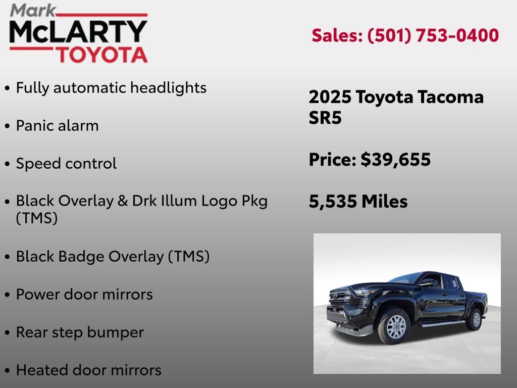 2025 Toyota TACOMA SR5 SR5