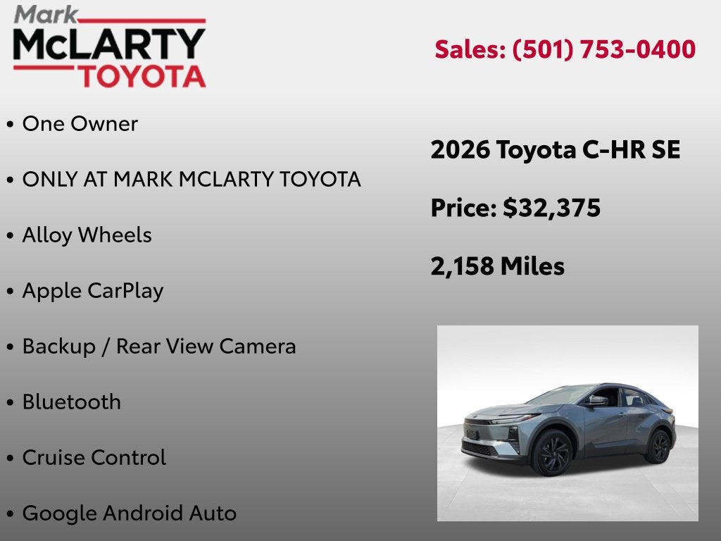 2026 Toyota C-HR SE