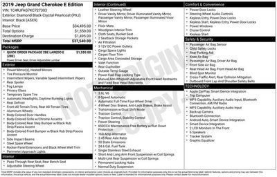 2019 Jeep Grand Cherokee Laredo E