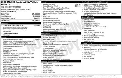 2023 BMW X3 sDrive30i