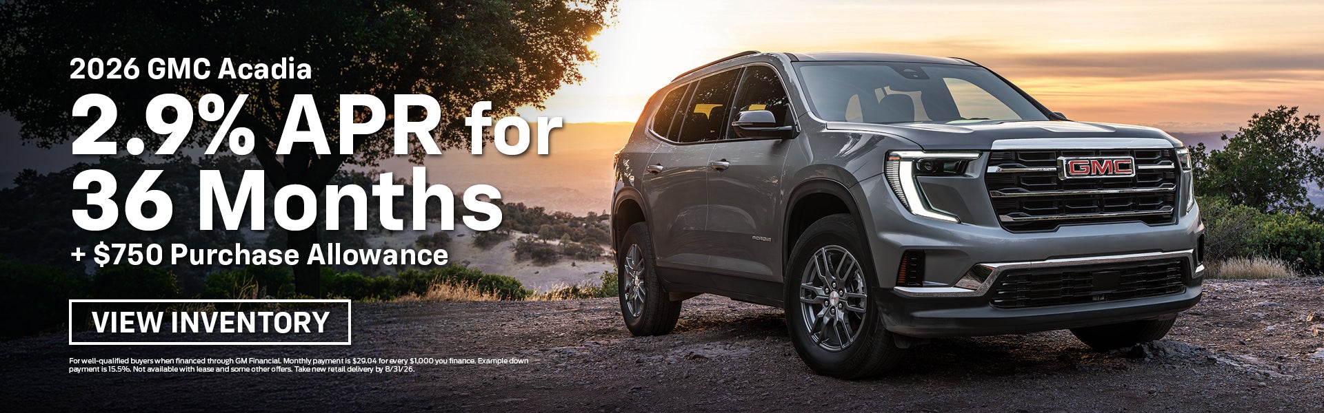 2026 GMC Acadia