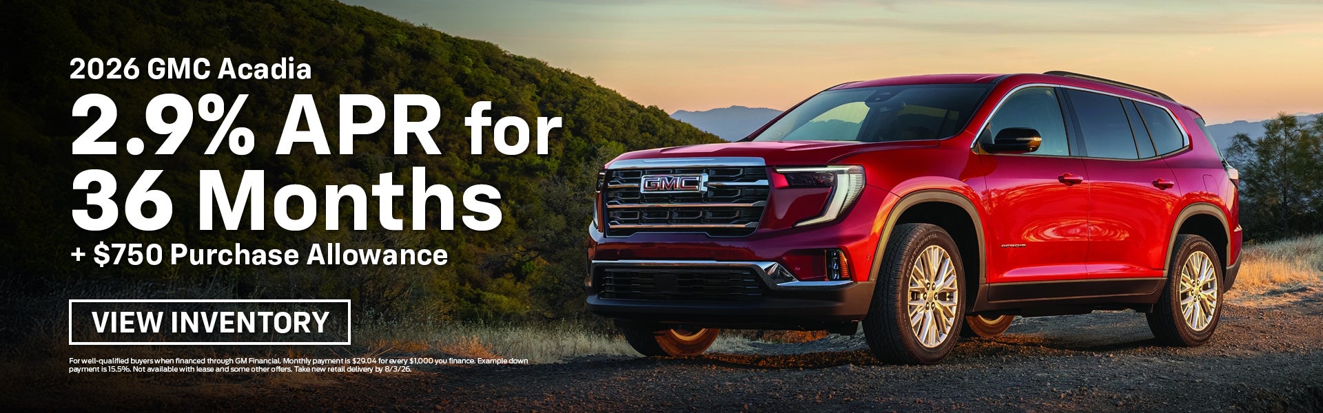 2026 GMC Acadia